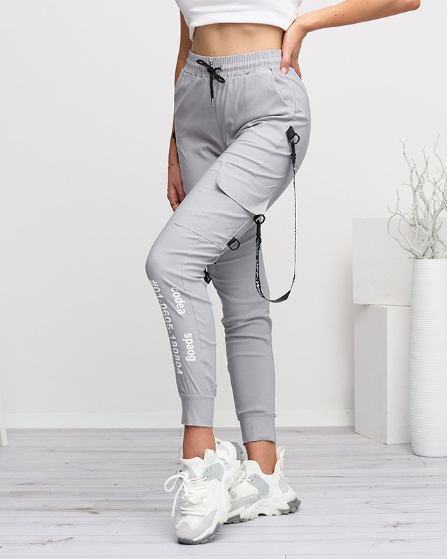 Graue Cargohose Damen