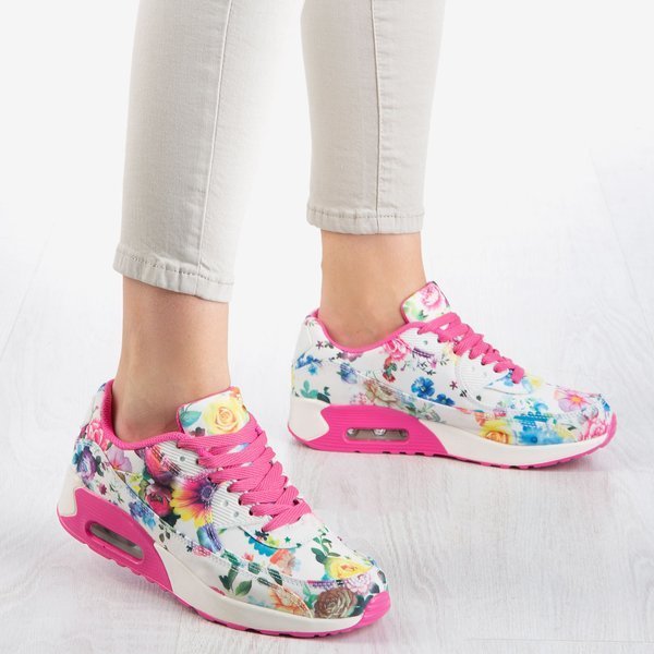 produceren verstoring Raad eens Weiße und rosa Damen-Sportschuhe mit Blumenmuster Love Flowers - Footwear 1  - weiß || pink || mehrfarben | Royalfashion.de - Online-Schuhgeschäft
