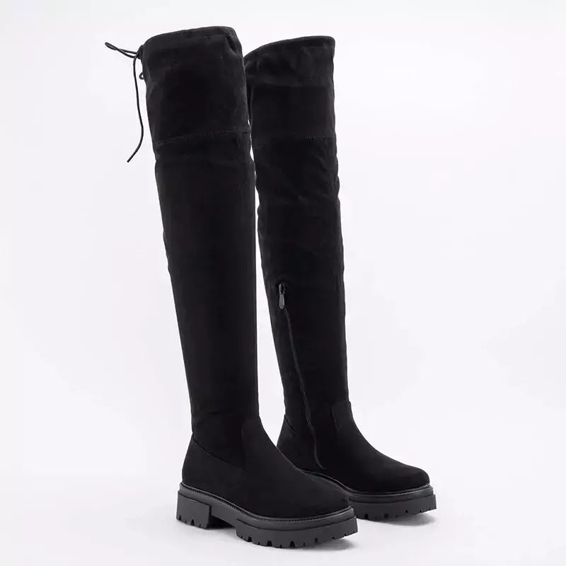 OUTLET Lange Leilisa-Stiefel für Damen in Schwarz - Schuhe