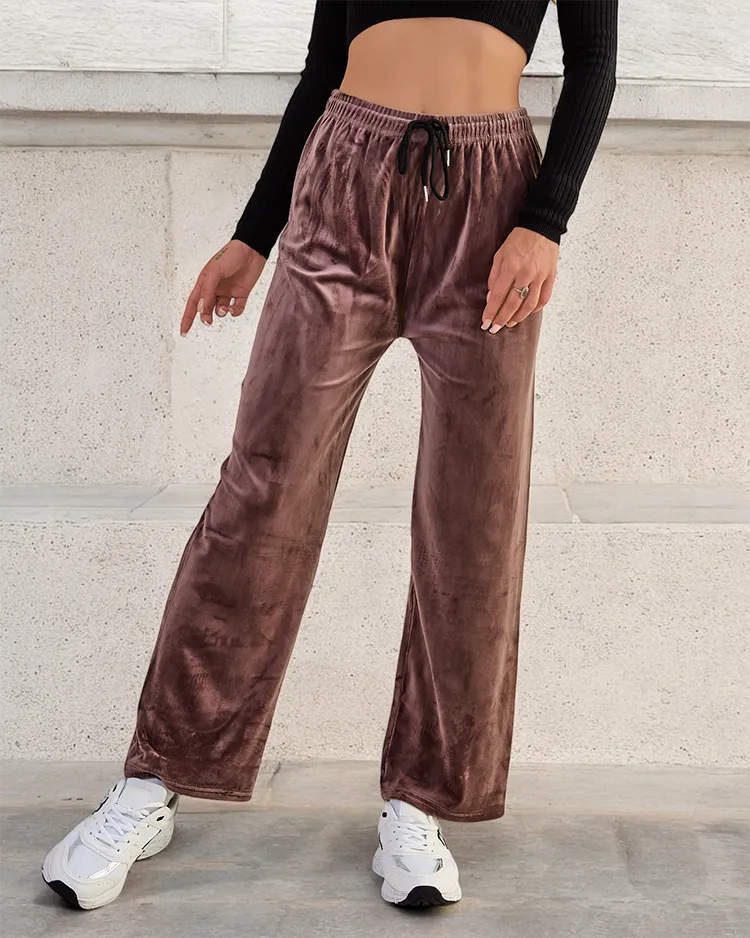 Royalfashion Damen-Sweatpants a'la velour