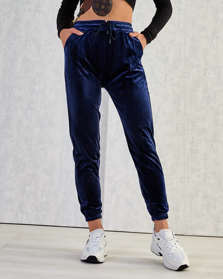 Royalfashion Damen-Sweatpants a'la velour