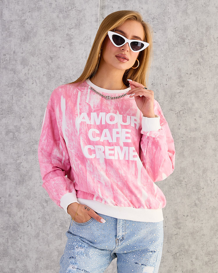 Royalfashion Women's Cotton Thin Print Sweatshirt