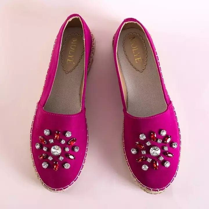 OUTLET Fuchsia Damen Espadrilles mit Lucila Verzierungen - Schuhe