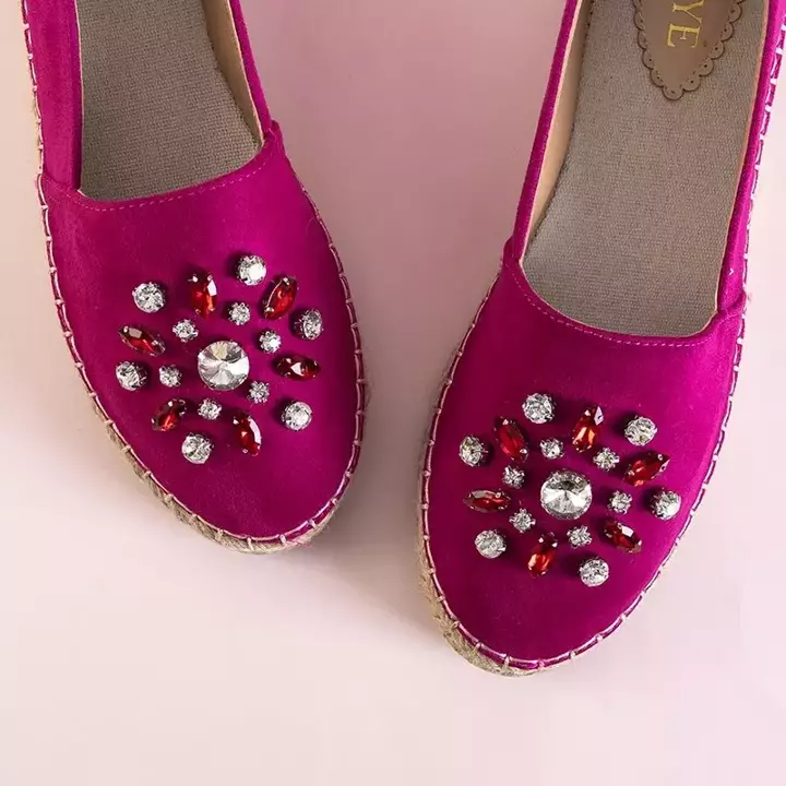 OUTLET Fuchsia Damen Espadrilles mit Lucila Verzierungen - Schuhe