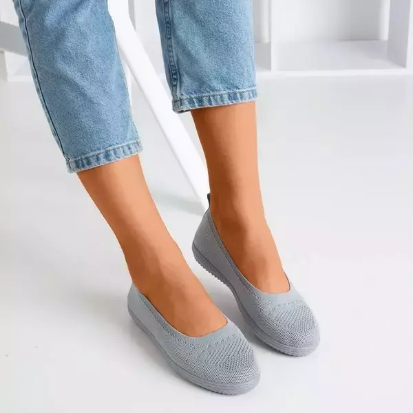 OUTLET Graue Slip-On-Sneakers für Damen Vlora - Schuhe