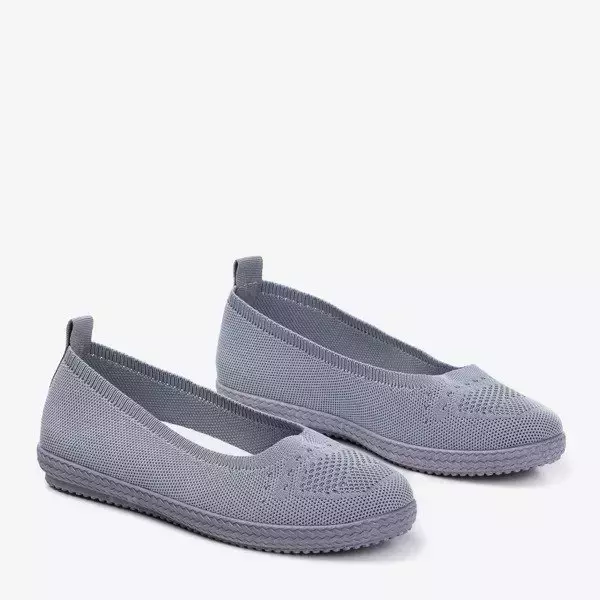 OUTLET Graue Slip-On-Sneakers für Damen Vlora - Schuhe