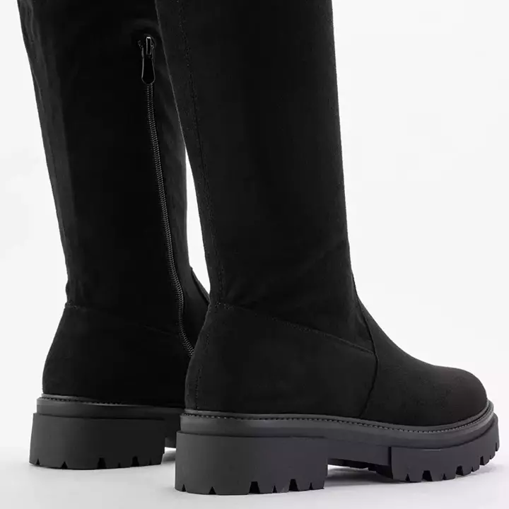 OUTLET Lange Leilisa-Stiefel für Damen in Schwarz - Schuhe