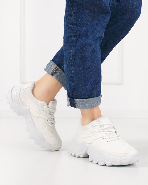 OUTLET Weiße Sportschuhe für Damen Bayart - Schuhe
