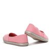 Rosa gestreifte Kinder-Espadrilles Dora - Schuhe