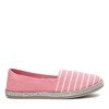 Rosa gestreifte Kinder-Espadrilles Dora - Schuhe