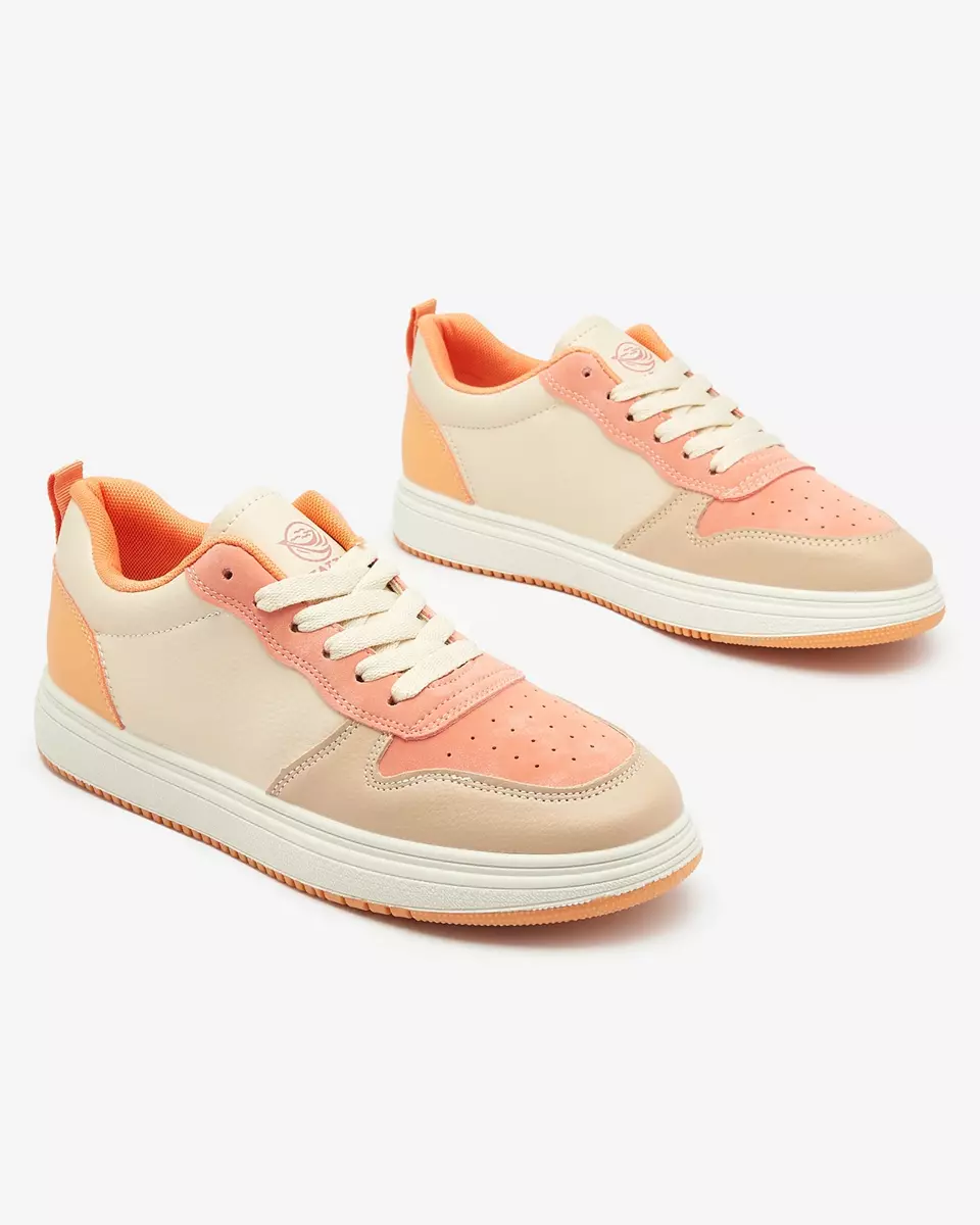 Royalfashion Beige-orange klassische Sportschuhe Colorburst Classics