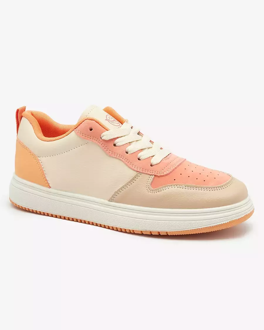 Royalfashion Beige-orange klassische Sportschuhe Colorburst Classics