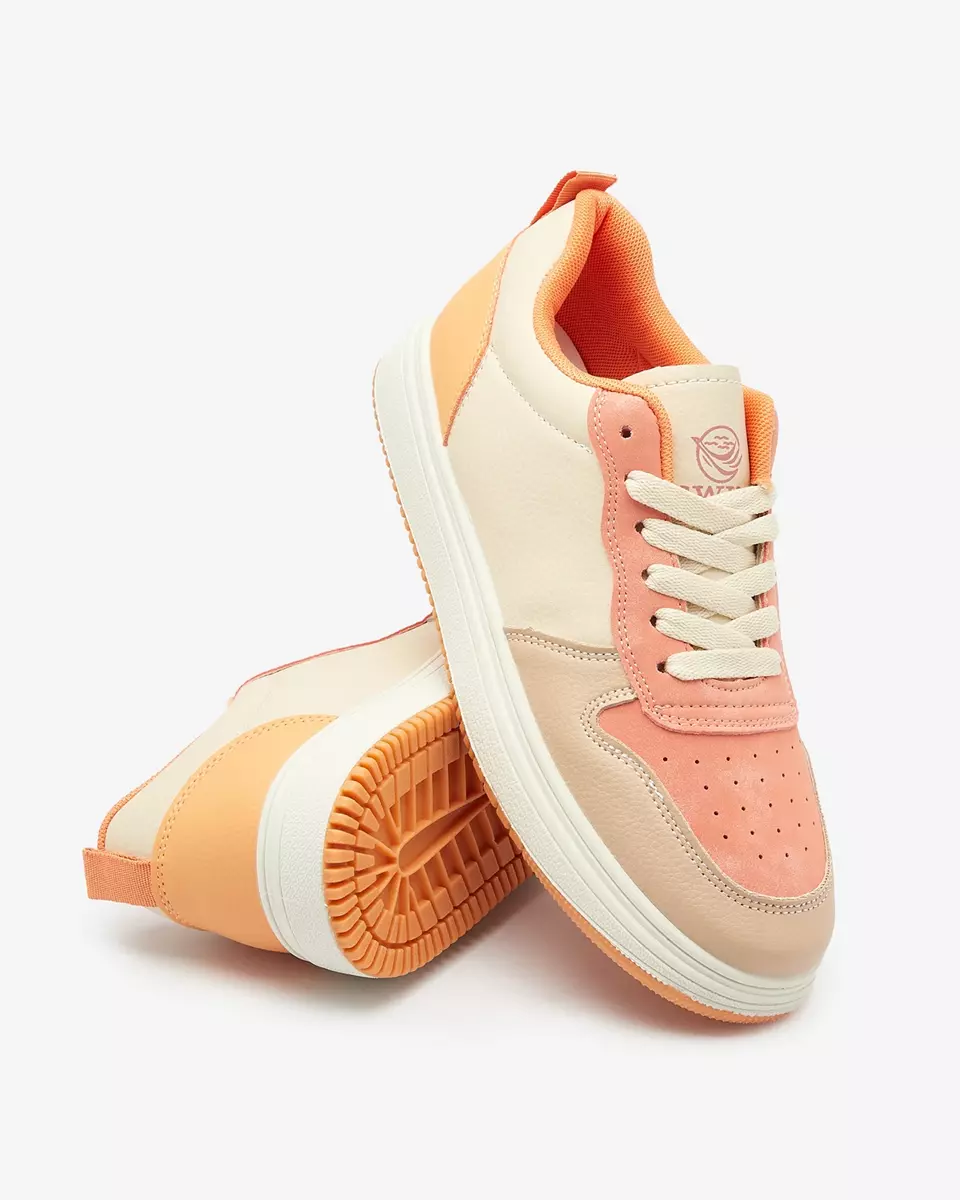 Royalfashion Beige-orange klassische Sportschuhe Colorburst Classics