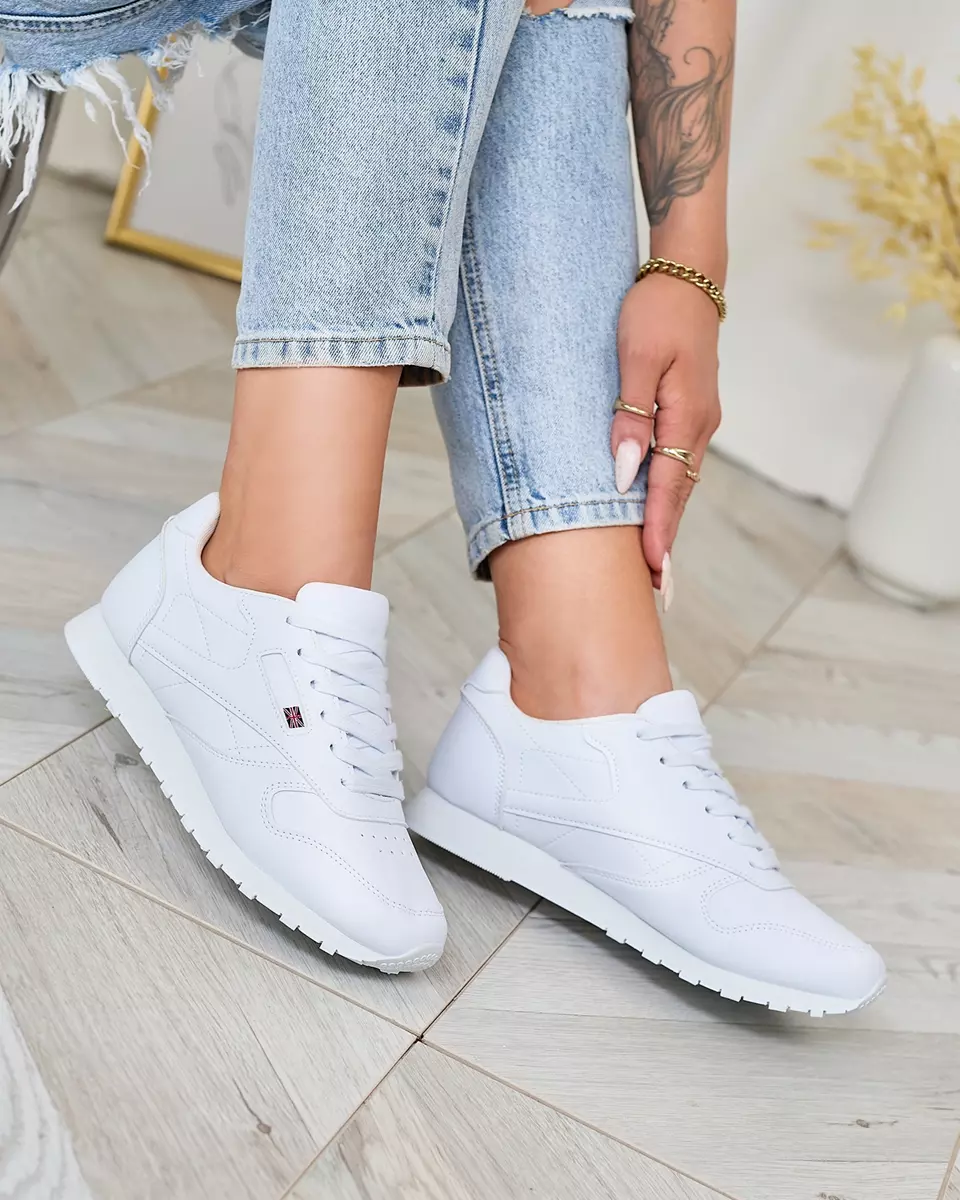 Royalfashion Classic Women's White Sports Shoes Reurabos
