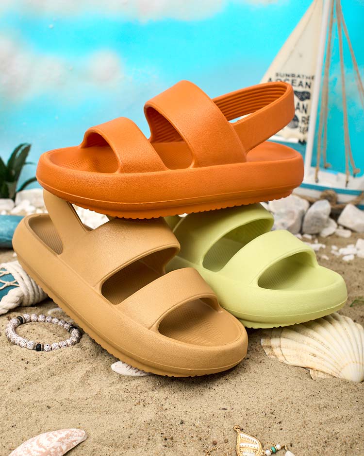 Royalfashion Damen-Gummi-Flip-Flops Vietis