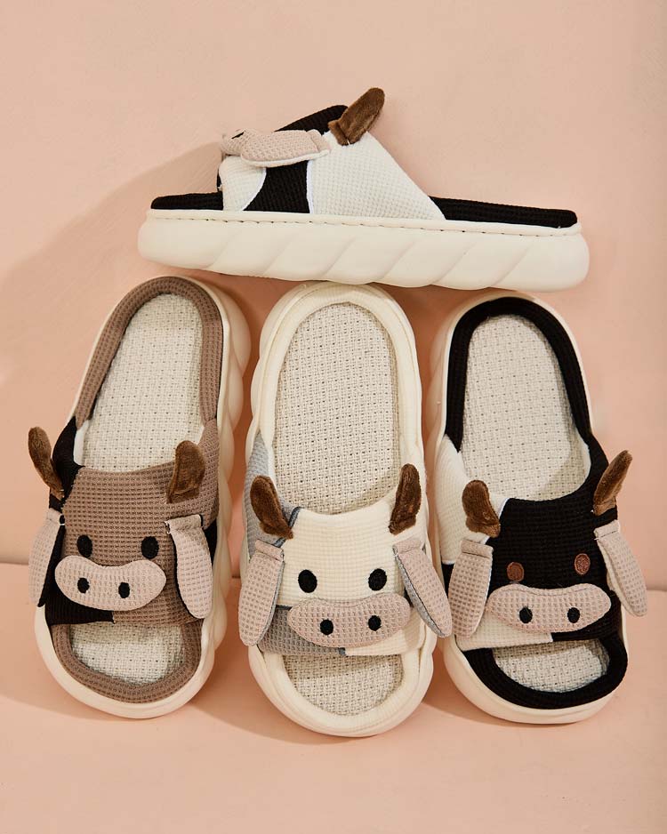 Royalfashion Damen Hit Cow Flip-Flops