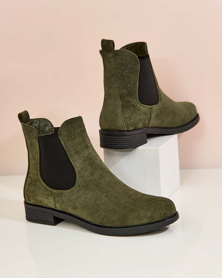 Royalfashion Damen Öko-Wildleder Ataras Stiefel a'la sztyblettes