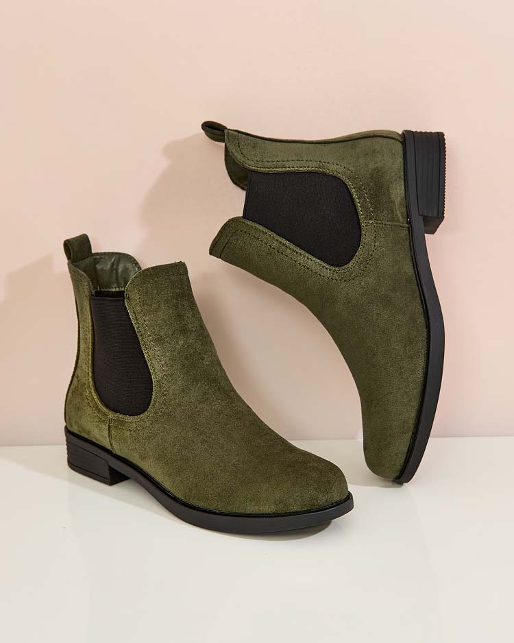 Royalfashion Damen Öko-Wildleder Ataras Stiefel a'la sztyblettes