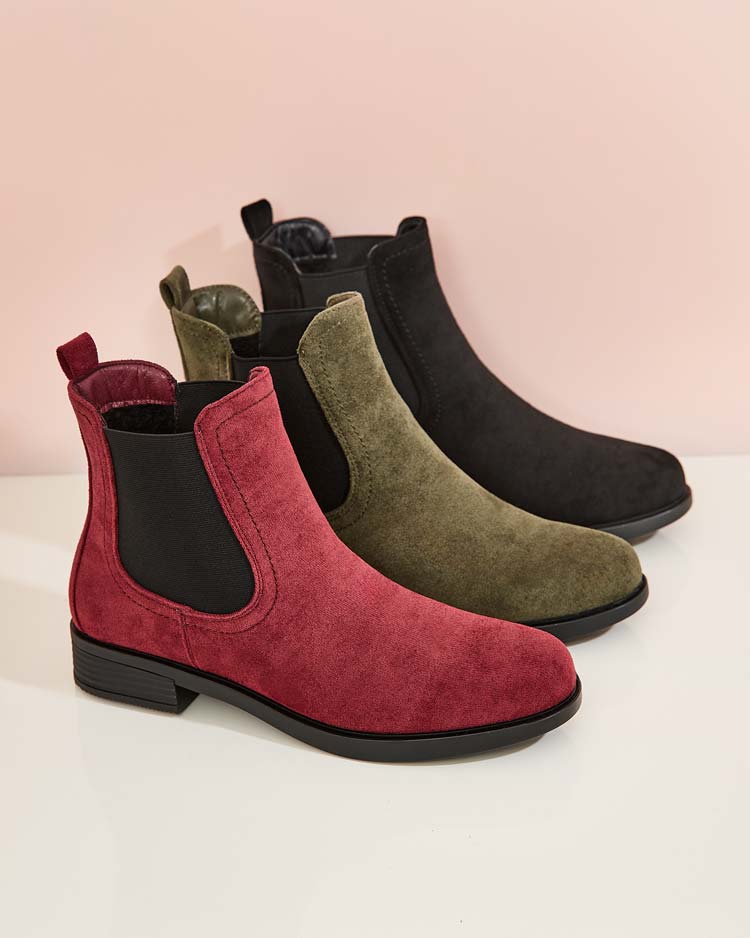 Royalfashion Damen Öko-Wildleder Ataras Stiefel a'la sztyblettes