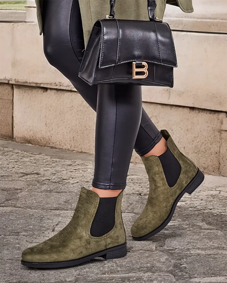 Royalfashion Damen Öko-Wildleder Ataras Stiefel a'la sztyblettes