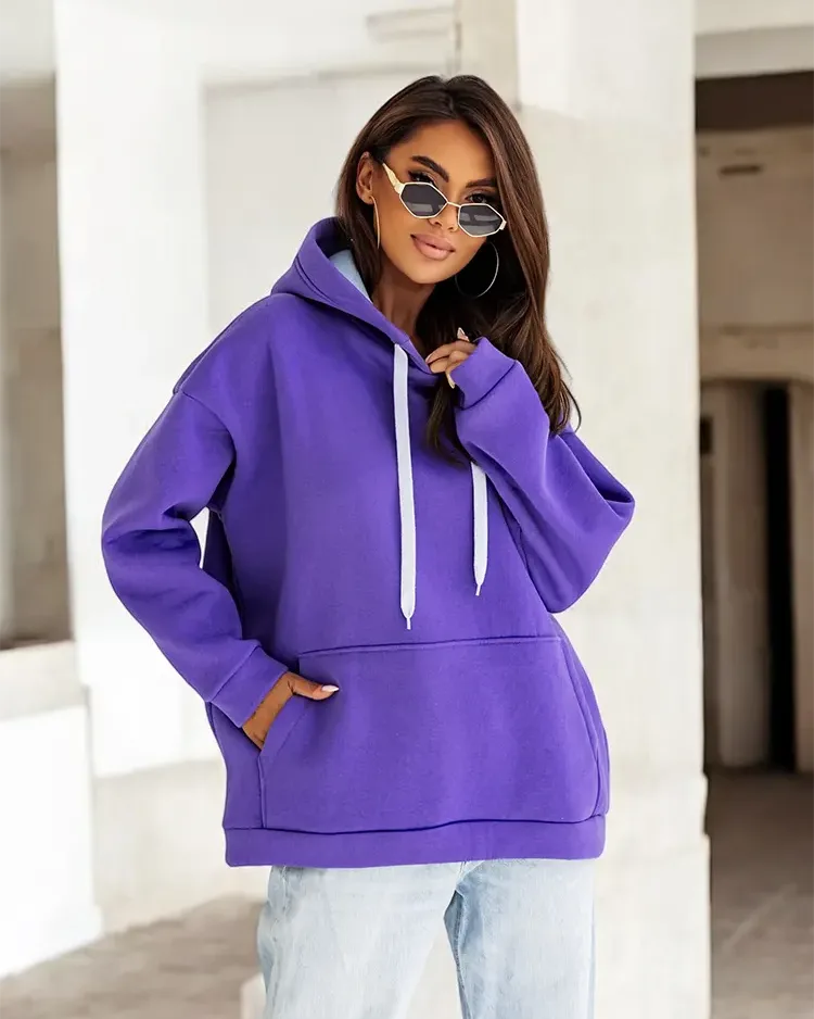 Royalfashion Damen Oversize-Kapuzenpullover