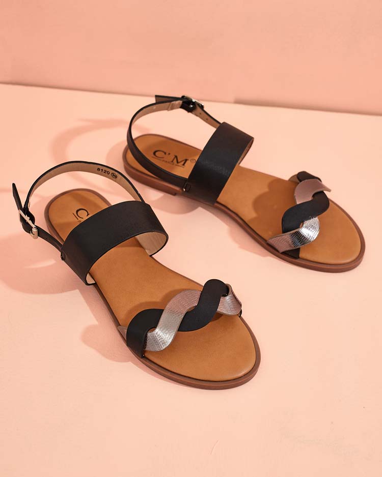 Royalfashion Damen Sandalen Leonise aus Öko-Leder