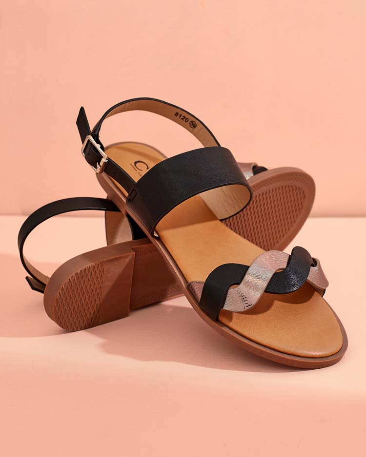 Royalfashion Damen Sandalen Leonise aus Öko-Leder