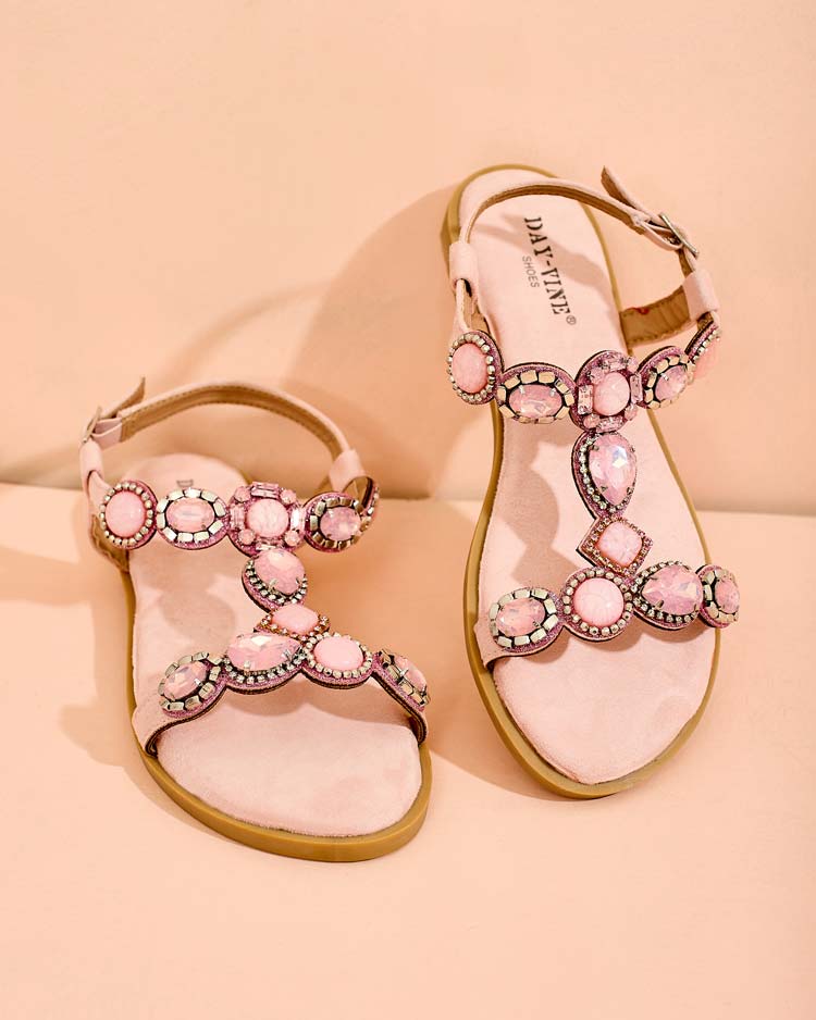 Royalfashion Damen Sobrinas Zirkonia Sandalen