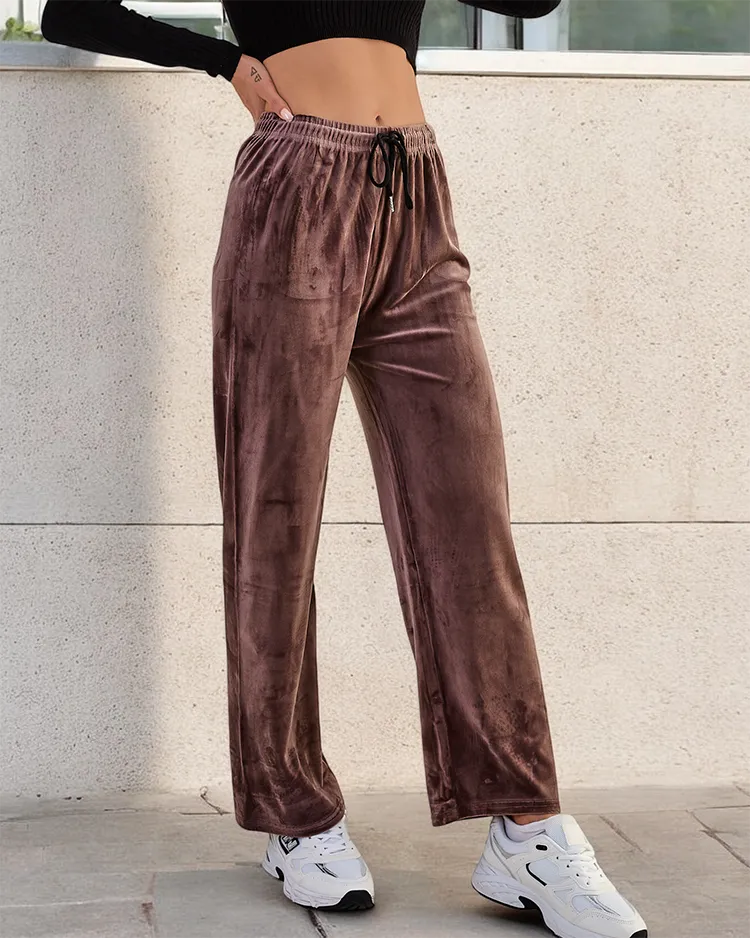 Royalfashion Damen-Sweatpants a'la velour