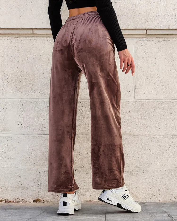 Royalfashion Damen-Sweatpants a'la velour