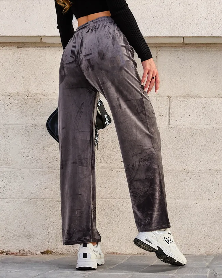 Royalfashion Damen-Sweatpants a'la velour