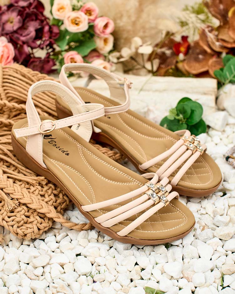 Royalfashion Decorated women's Sun Crusher sandals