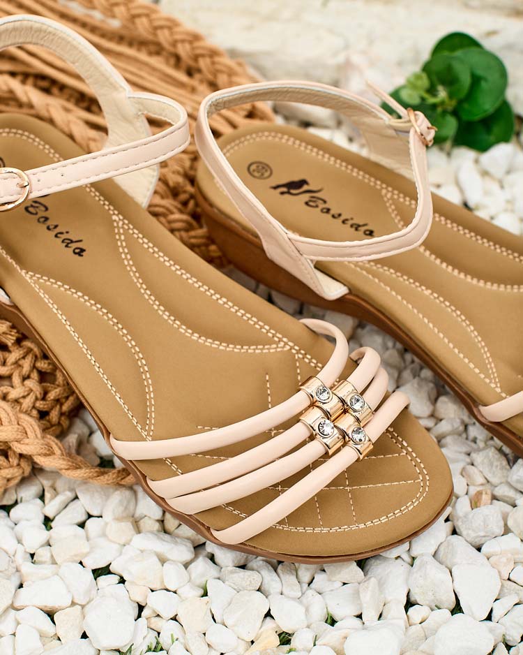 Royalfashion Decorated women's Sun Crusher sandals