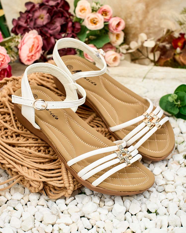 Royalfashion Decorated women's Sun Crusher sandals