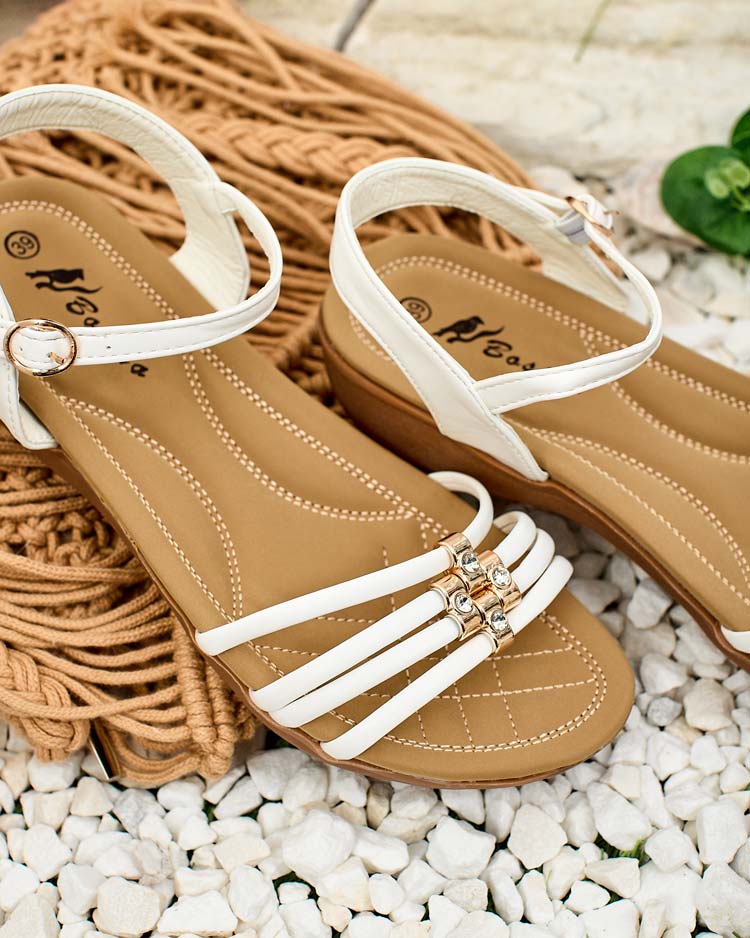 Royalfashion Decorated women's Sun Crusher sandals