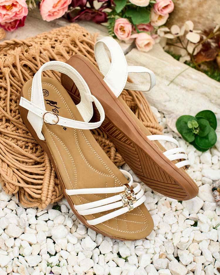 Royalfashion Decorated women's Sun Crusher sandals