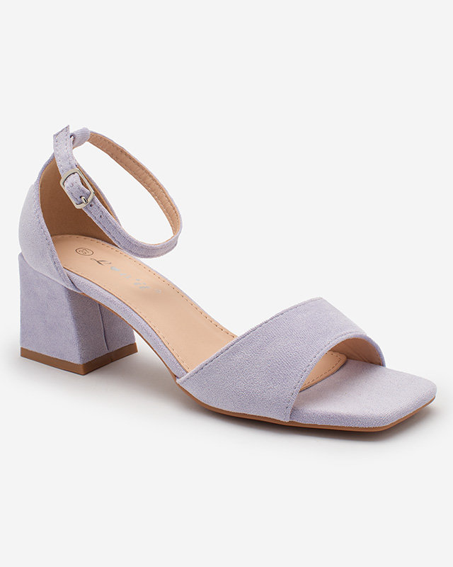 Royalfashion Lila Öko-Wildleder-Sandalen für Damen Qewola