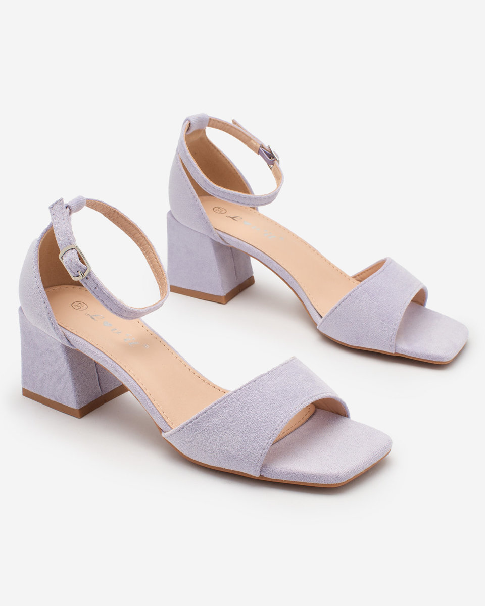 Royalfashion Lila Öko-Wildleder-Sandalen für Damen Qewola