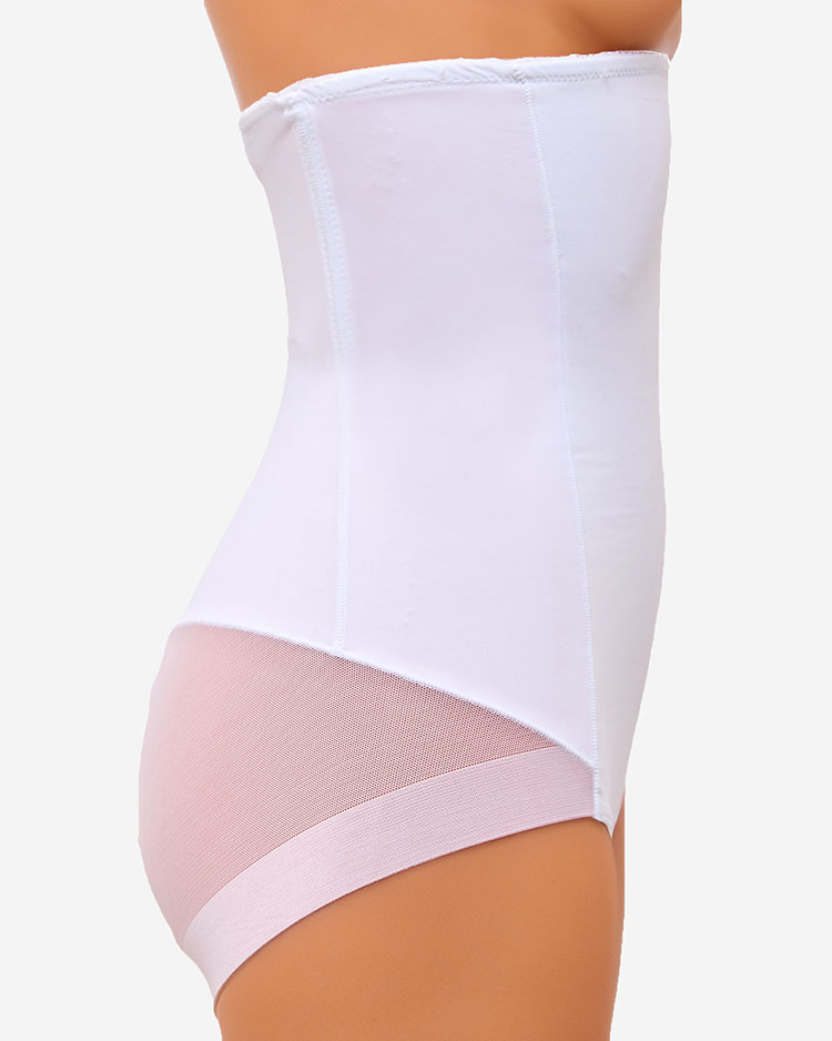 Royalfashion Weißer modellierender Slip mit hoher Taille für Damen