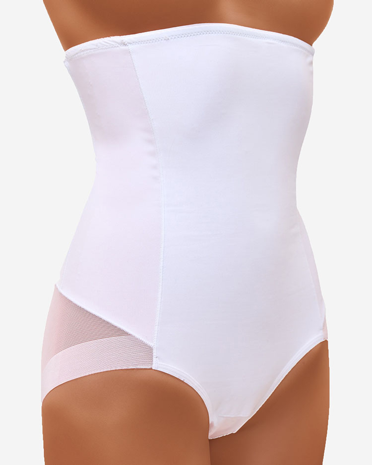 Royalfashion Weißer modellierender Slip mit hoher Taille für Damen