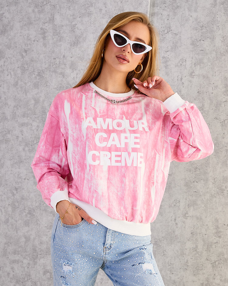 Royalfashion Women's Cotton Thin Print Sweatshirt