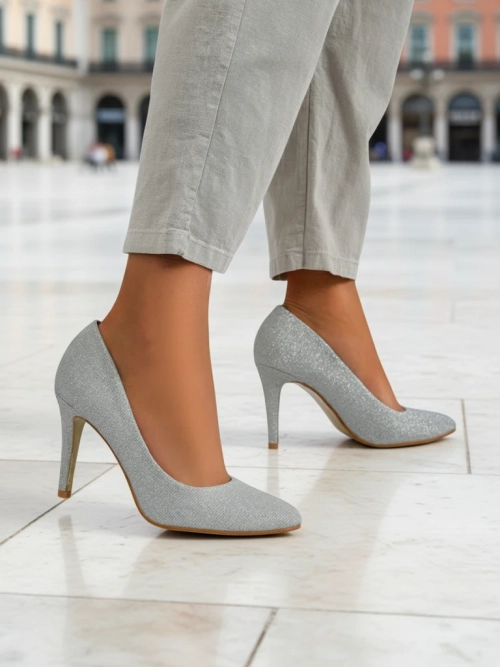 Royalfashion Glitter жіночі туфлі на підборах Enen