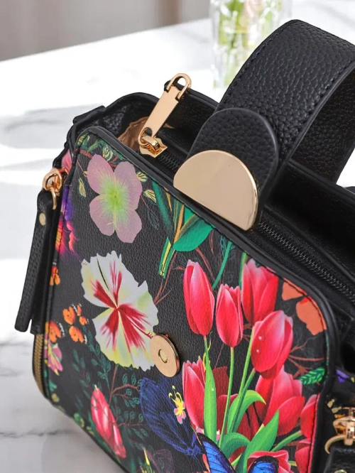 Royalfashion Kwiatowa маленька жіноча сумка з екокожі