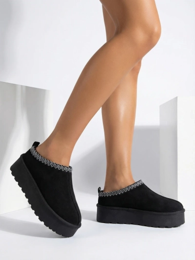 Royalfashion Kurzstiefel wie Damen-Schneestiefel Fesio