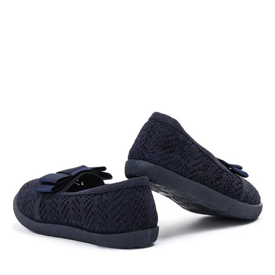 Marineblaue Slipper für Mädchen Tabbi - Schuhe