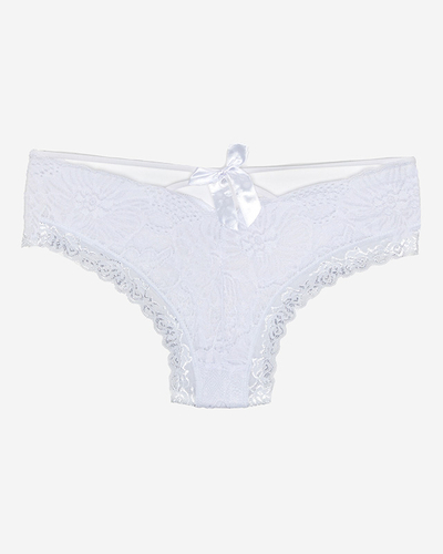 Royalfashion Weißer Damen-BH-Slip