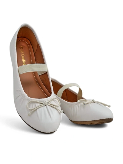 Royalfashion Damen Ballerinas mit einer Schleife und Elastik Evsal