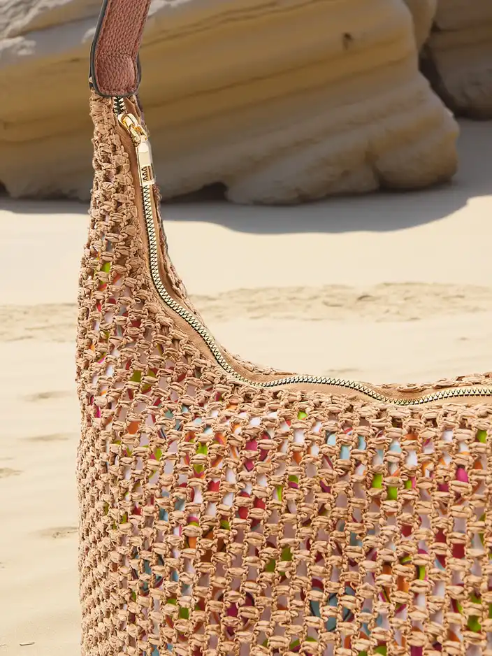 Royalfashion Große Strohsommertasche