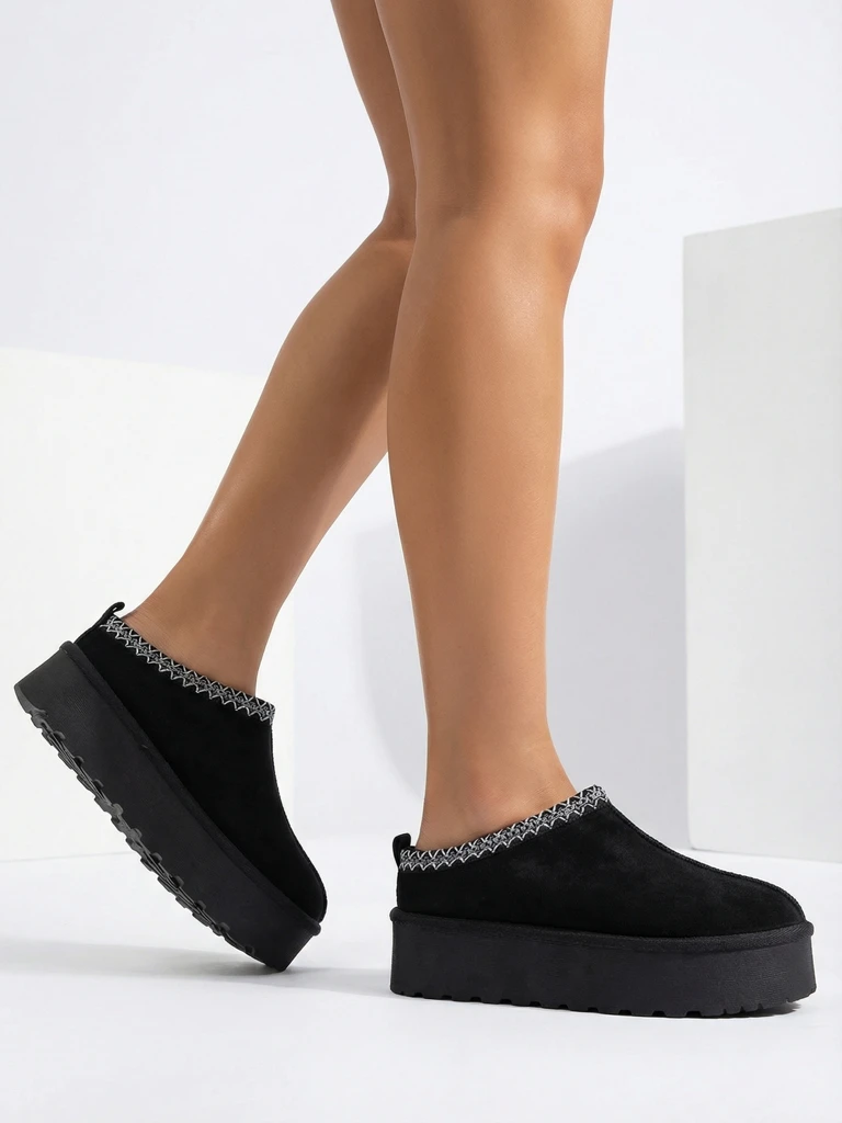 Royalfashion Kurzstiefel wie Damen-Schneestiefel Fesio