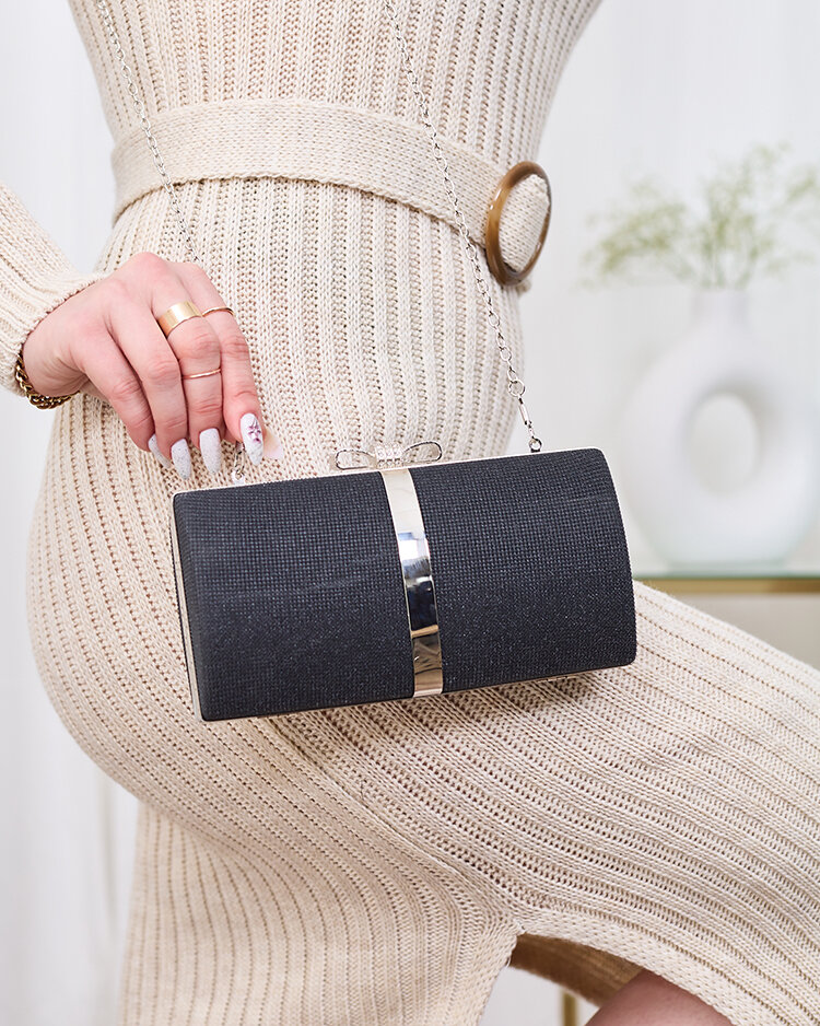 Royalfashion Schwarze Damen-Clutch-Tasche